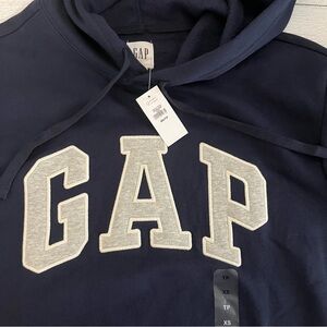 GAP Dark Blue Hoodie with Bold Logo Size XS